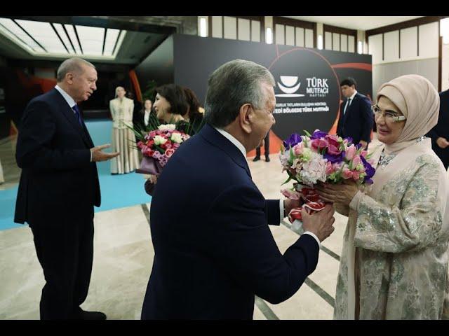 President Erdoğan and Uzbek President Mirziyoyev visit the exhibition