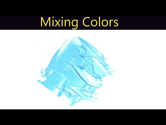 How To Make Waterfall Color Paint - Mixing Colors