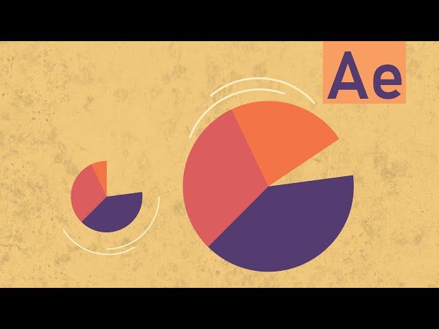 Pie chart animation | Tutorial in After Effects | 2D infographics