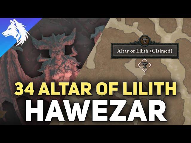 All 34 Altars of Lilith Locations (Hawezar) Diablo 4