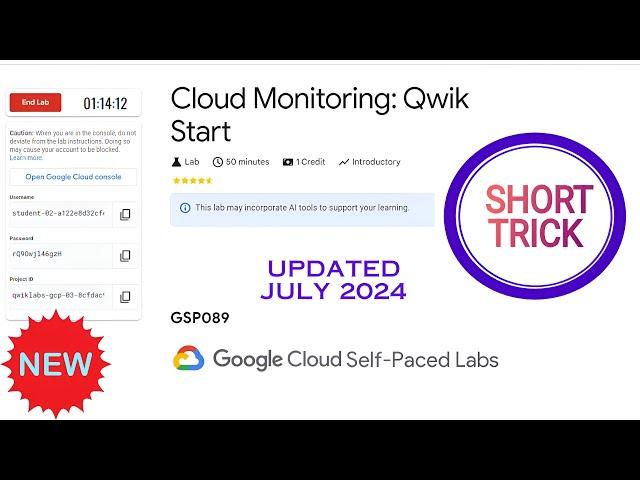 [Updated] Cloud Monitoring: Qwik Start || 2024 || #GSP089 #qwiklabs