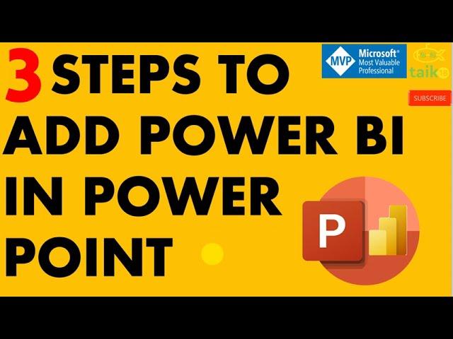 Power BI in PowerPoint by taik18 || Master Power BI Integration in PowerPoint