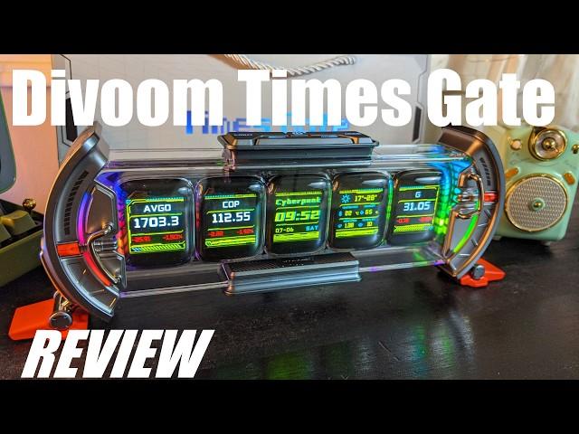 REVIEW: Divoom Times Gate - IPS Nixie Tube Clock - LED Pixel Art Smart Display! (Wi-Fi Desk Clock)