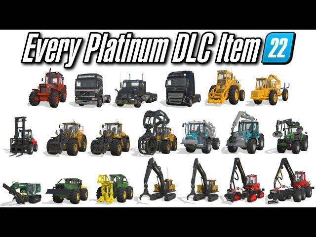 Everything In The Platinum DLC (Vehicles, Tools, Misc) | Farming Simulator 22