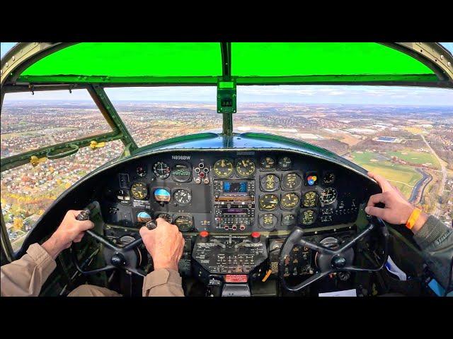 (4K) B-25 Cockpit Flying | Low Level & Formation Flying | Tri-State Warbird Museum