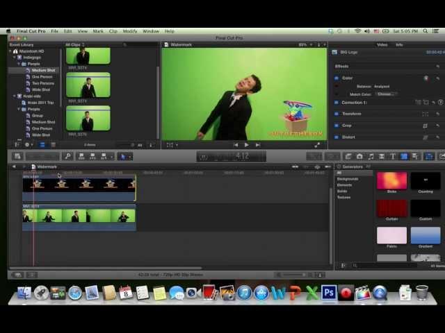 How to add a Logo/Watermark to a video in FCP X