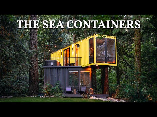 Cantilevered Shipping Container Home! See Inside Full Tour