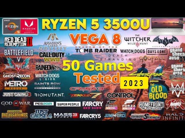 Ryzen 5 3500U Vega 8 Laptop hp14s  Test in 50 Games in 2023