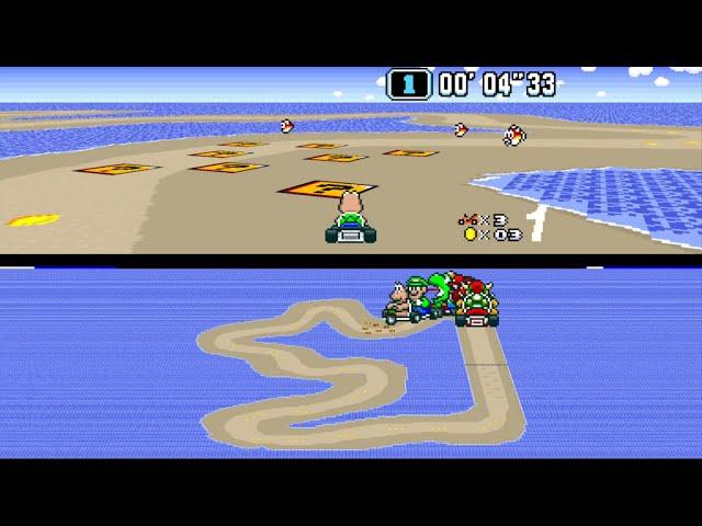 Super Mario Kart Hack: Limited 2 / in HD 16:9 / SNES / bsnes