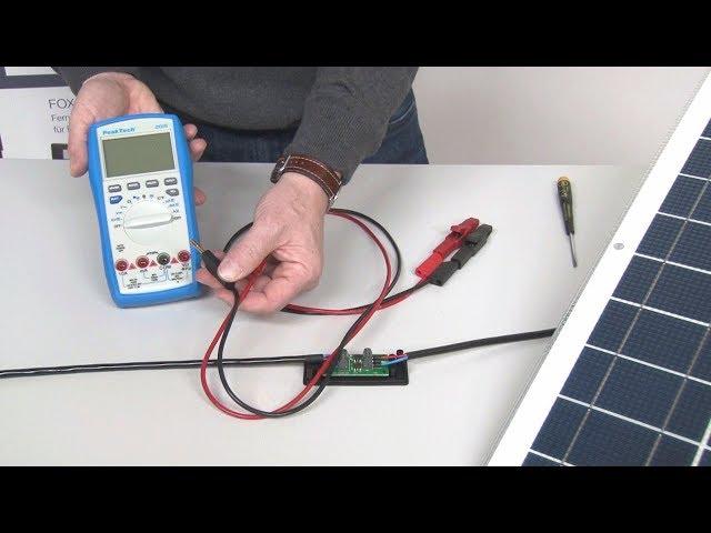 Solarmodul Leerlaufspannung & Kurzschlußstrom messen