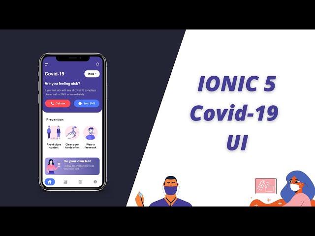 Ionic 5  Covid-19 App UI |  Ionic 5 UI Tutorial for Beginners | Speed Code