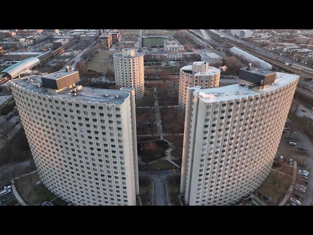 Drone View Of Chicago’s Hilliard Homes