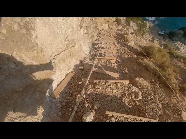 Πλατιά Άμμος (κατάβαση και ανάβαση) - Platia Ammos (climbing down and up) 10/8/2022