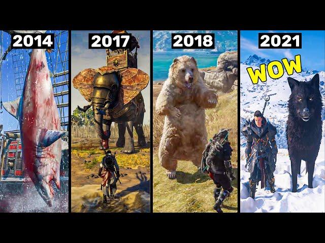 Evolution of Animals in Assassin's Creed Games (2007-2021)