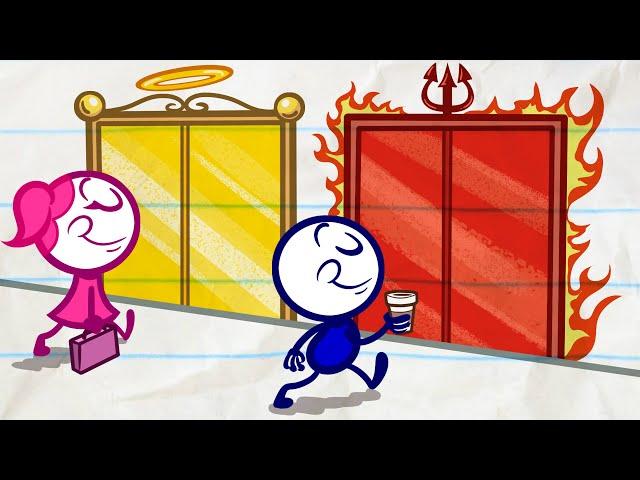 Pencilmate's Nightmare Elevator Ride! - Pencilmation India | Animation | Cartoons | Pencilmation