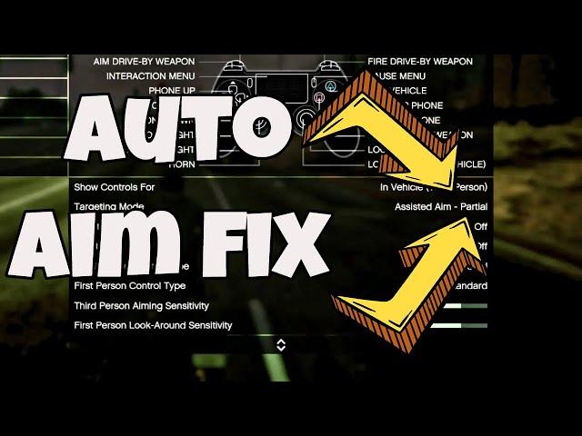 How to FIX / TURN on auto aim assist on GTA 5 Online - 2022