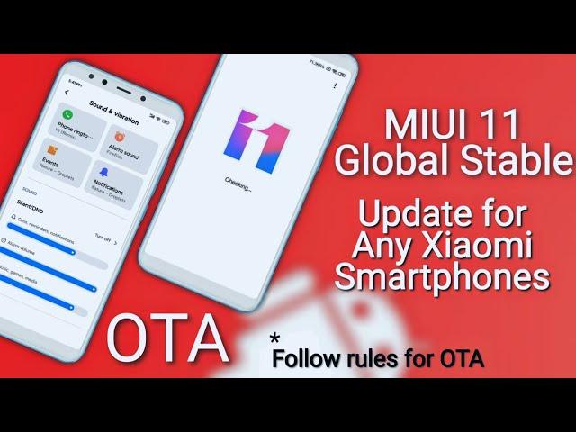 MIUI 11 Global Stable OTA update available for you | How to Get MIUI 11 Stable Build in Any Device