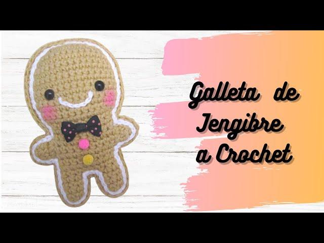  Galleta de jengibre kawaii a crochet