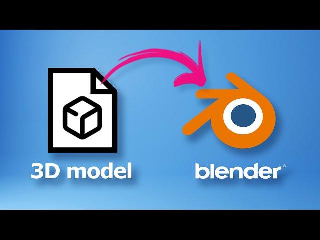 Blender How to import model with textures, for obj, fbx, 3ds, glb, 3d files