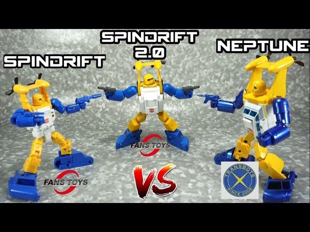 Comparison: FansToys Spindrift VS FansToys Spindrift 2.0 VS X-Transbots Neptune (Seaspray)