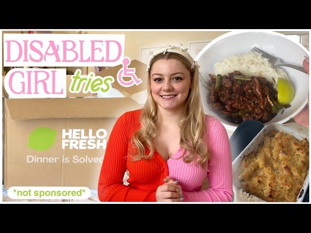 Can Hello Fresh make coping with chronic illness easier? Disabled Girl tries out meal kit!