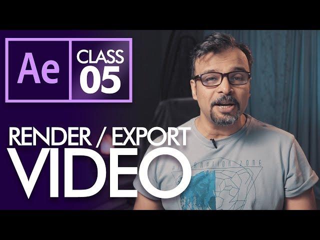 How to Render / Export Video in After Effects -اردو /  हिंदी [Eng Sub]