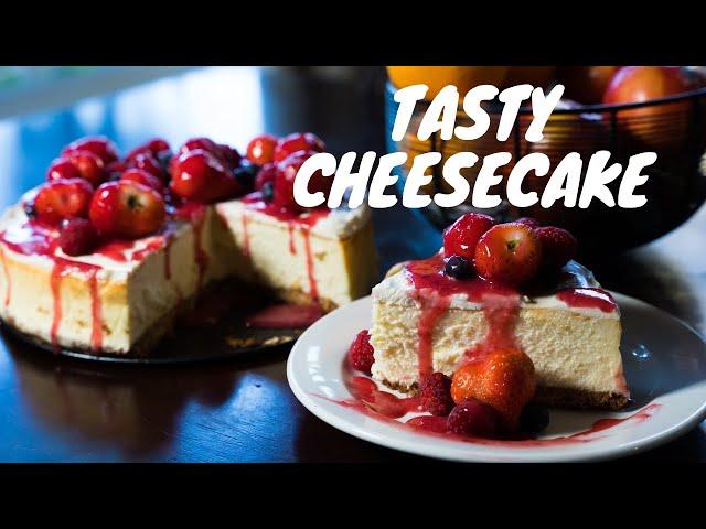 How to make Thick Fluffy Berry Cheesecake at Home