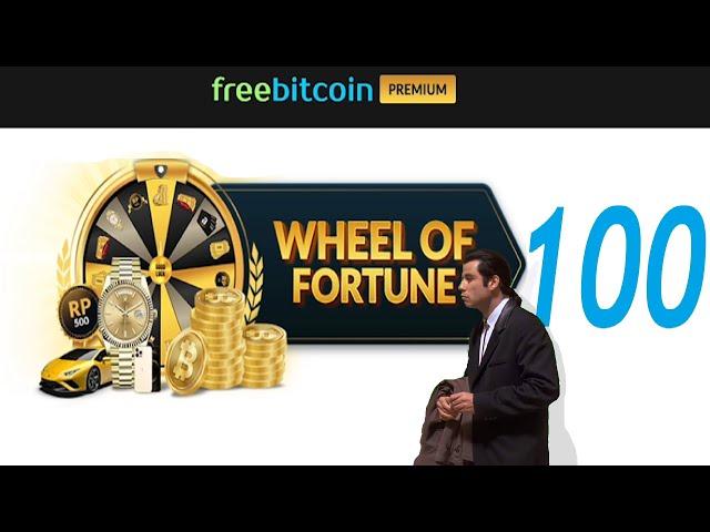 FREE BITCOIN - 100 WHEEL OF FORTUNE (WOF)