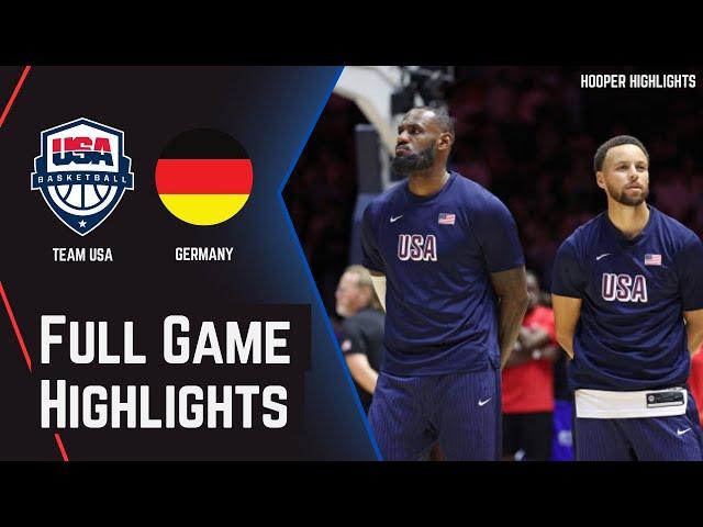Team USA vs Germany Full Game Highlights | Jul 22 | 2024 Paris Olympics Basketball