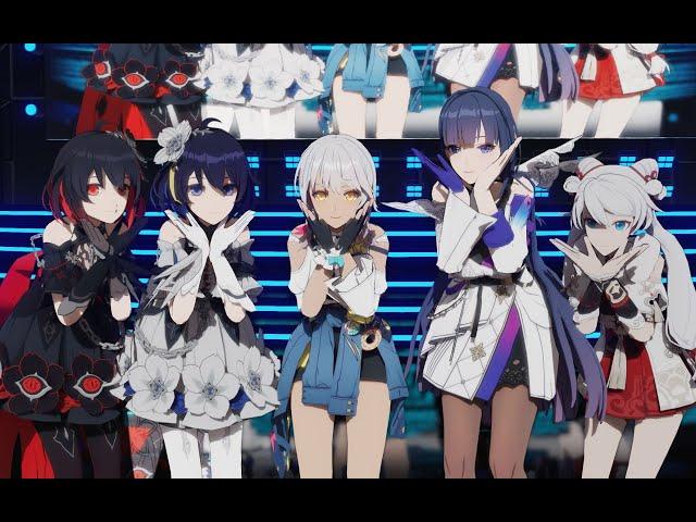 【Honkai Impact 3 MMD/60FPS】Mei & Carol & Kiana & Seele【Kimagure Mercy】