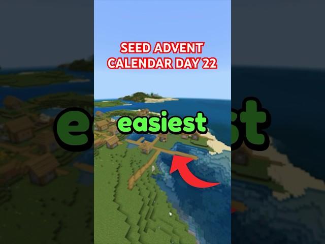 Easiest Minecraft Bedrock Seed!  #shorts