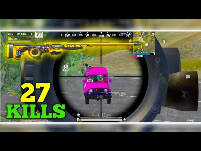 AWM vs FULL SQUAD  27 KILLS  | PUBG MOBILE LITE