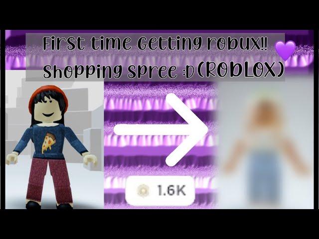 First time getting robux 1.6k! (1,588) || Shopping spree || Roblox