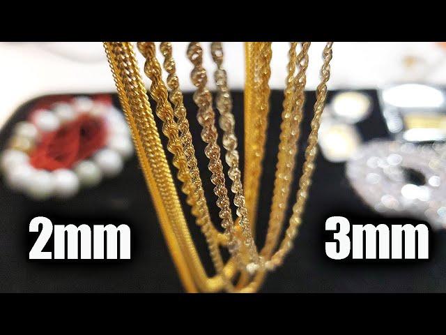 2mm vs 3mm Gold Rope Chains - Don't Make This Mistake