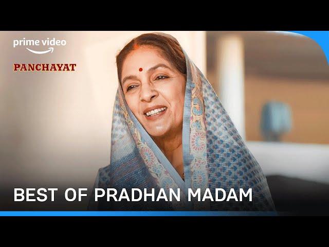 Best of Neena Gupta a.k.a Pradhan Madam | Panchayat Season 2 | Prime Video