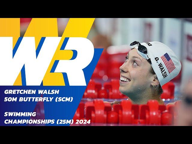  WORLD RECORD - First Ever Sub-24 Swim at Women's 50m Butterfly by  Gretchen Walsh ‍️