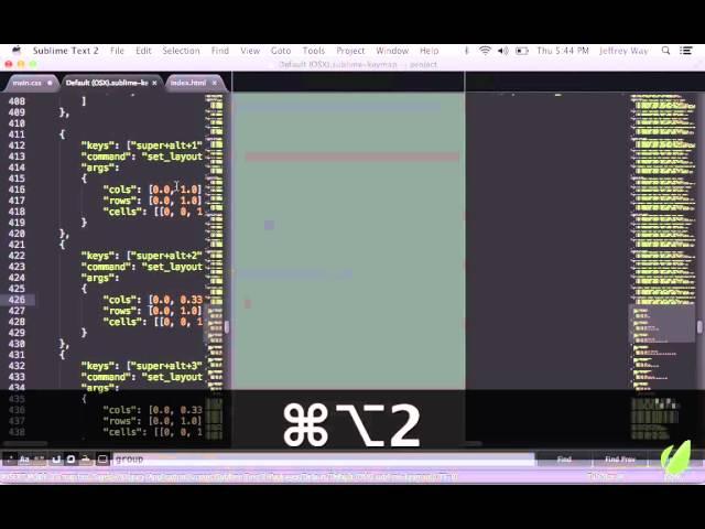 Sublime Text 2 tutorial part 31: Configuring and Mastering Split Windows