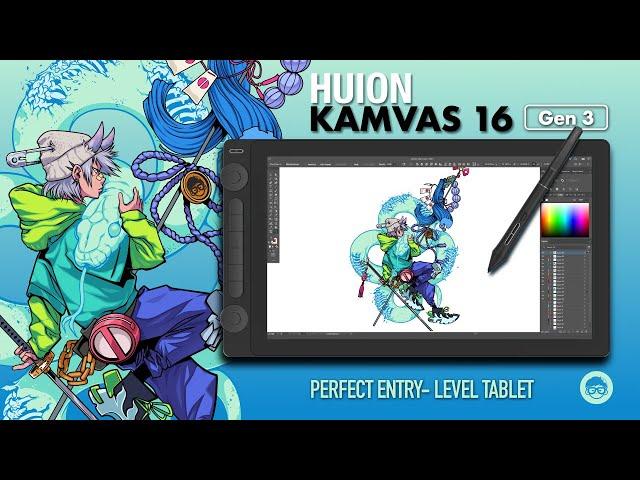 Huion Kamvas 16 (Gen 3) Review + Drawing Process