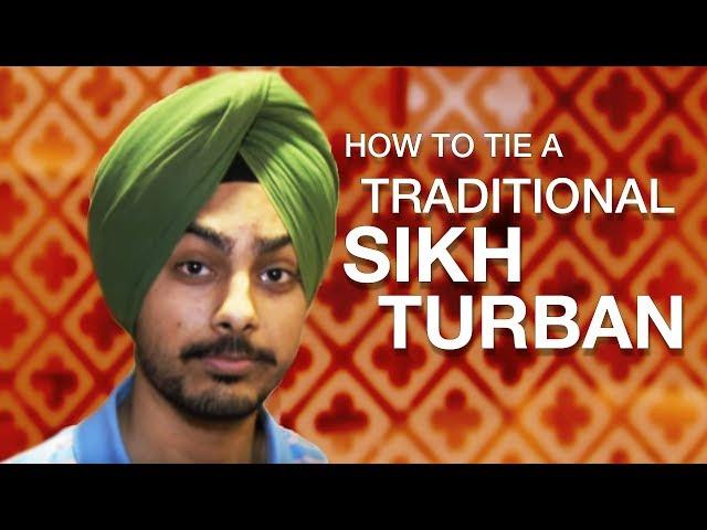 How to tie a traditional Sikh turban