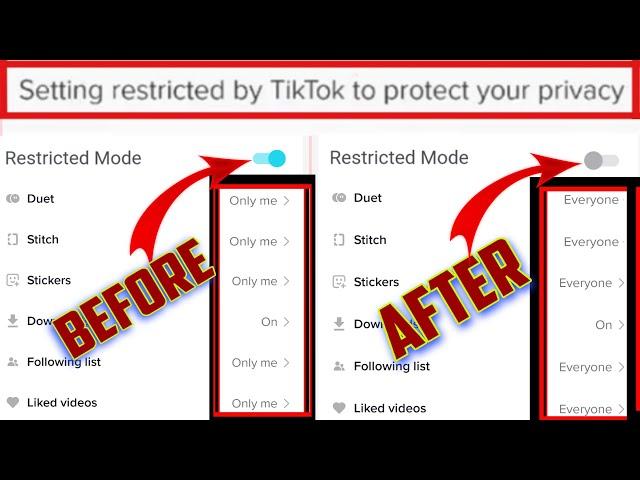 Setting Restricted By tiktok To Protect Your Privacy | How To Solve Problem in 2 Mints 2023