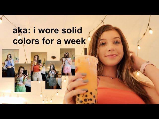 my boba drink chooses my school outfit (for a week)