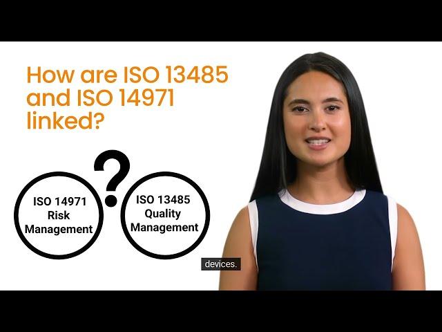 How are ISO 13485 and ISO 14971 linked?