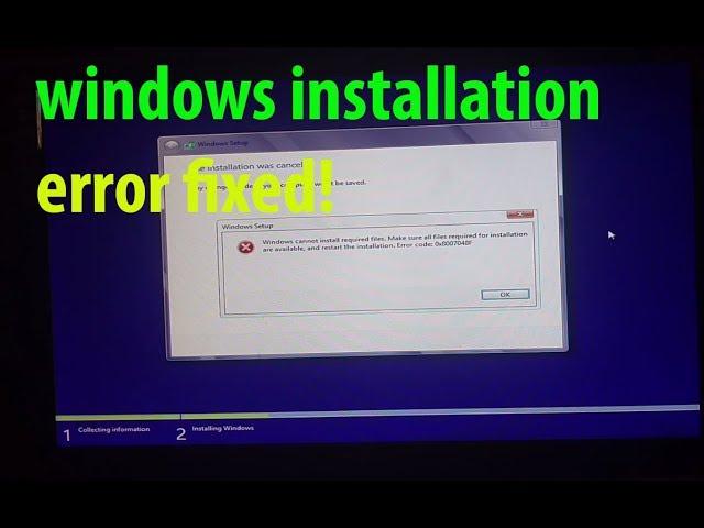 windows installation error 0xc00000e9 | Error fixed | All windows error corrected