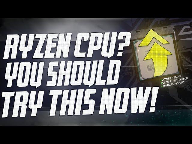  How To Undervolt AMD RYZEN CPU to increase FPS, Lower Temps & Use LESS POWER 