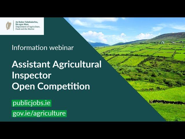 Information session for Assistant Agricultural Inspector recruitment