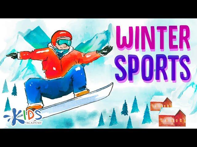 Types of Winter Sports for kids + Quizzes! | Kids Academy