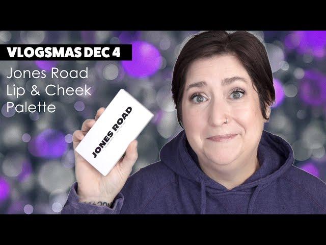 VLOGSMAS DEC 4 | Jones Road Lip & Cheek Palette - Quick Makeup for Work!