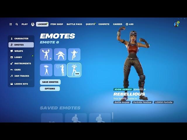 They fixed the rebellious emote