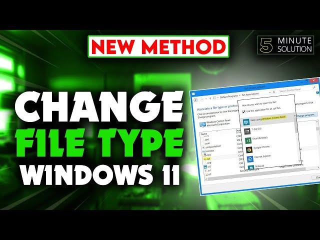 How to change file type Windows 11