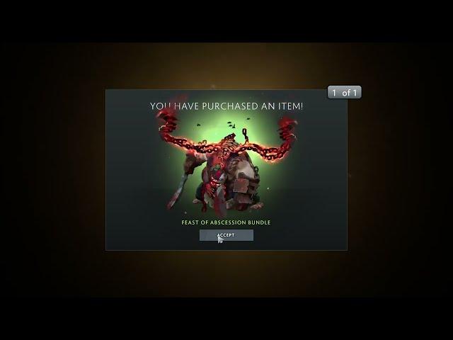 OMG! Pudge Arcana Feast Of Abscession Bundle Item | Dota 2 Crownfall Store Coins To Buy Bundles Free